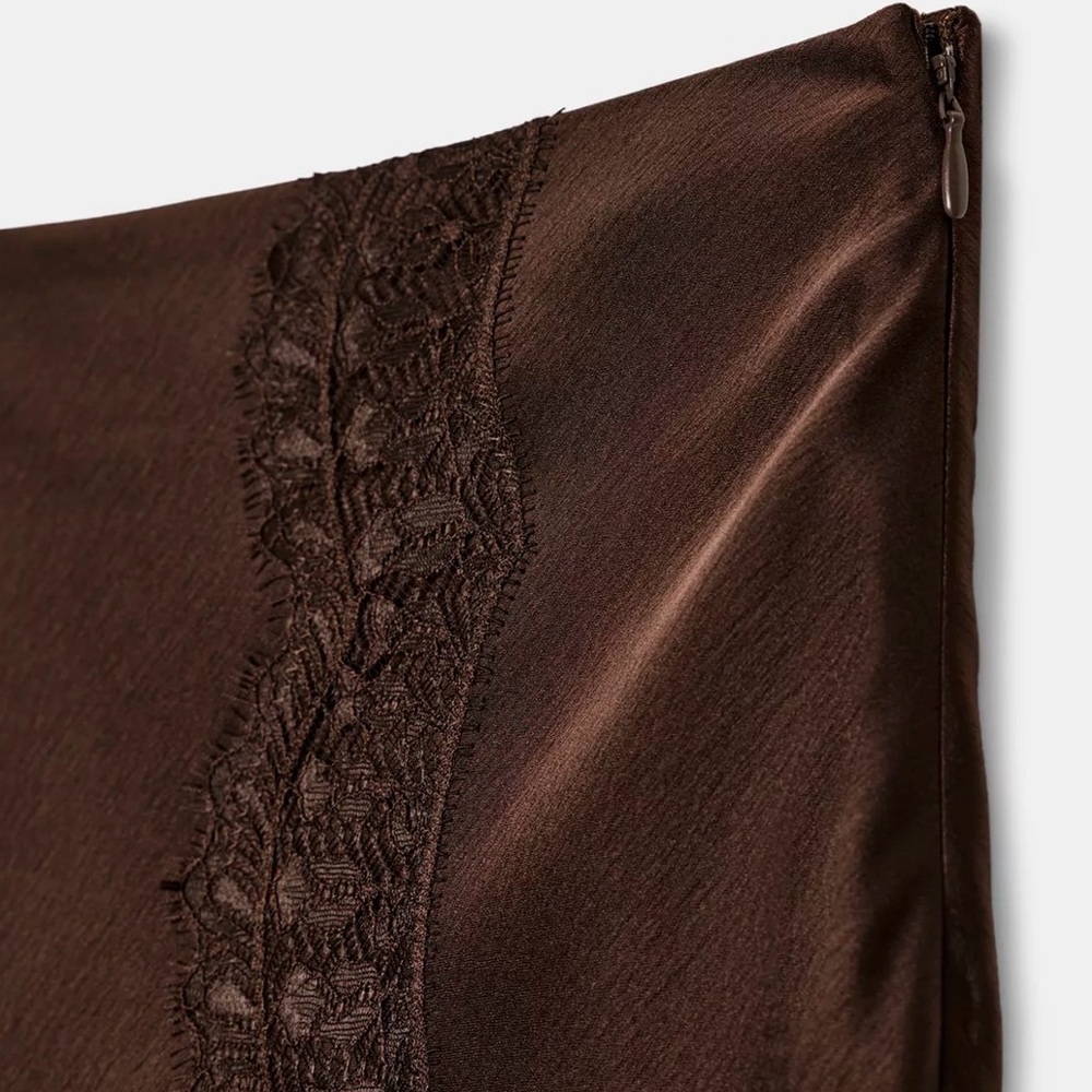 ZARA STUNNING MIDI SKIRT LACE - Picture 11 of 11